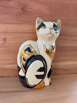 De Rosa Rinconada Figurine ~ 9" Calico Cat Figurine ~ MINT CONDITION ~