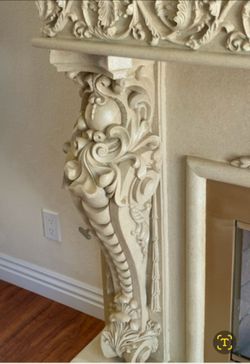 Fireplace mental column