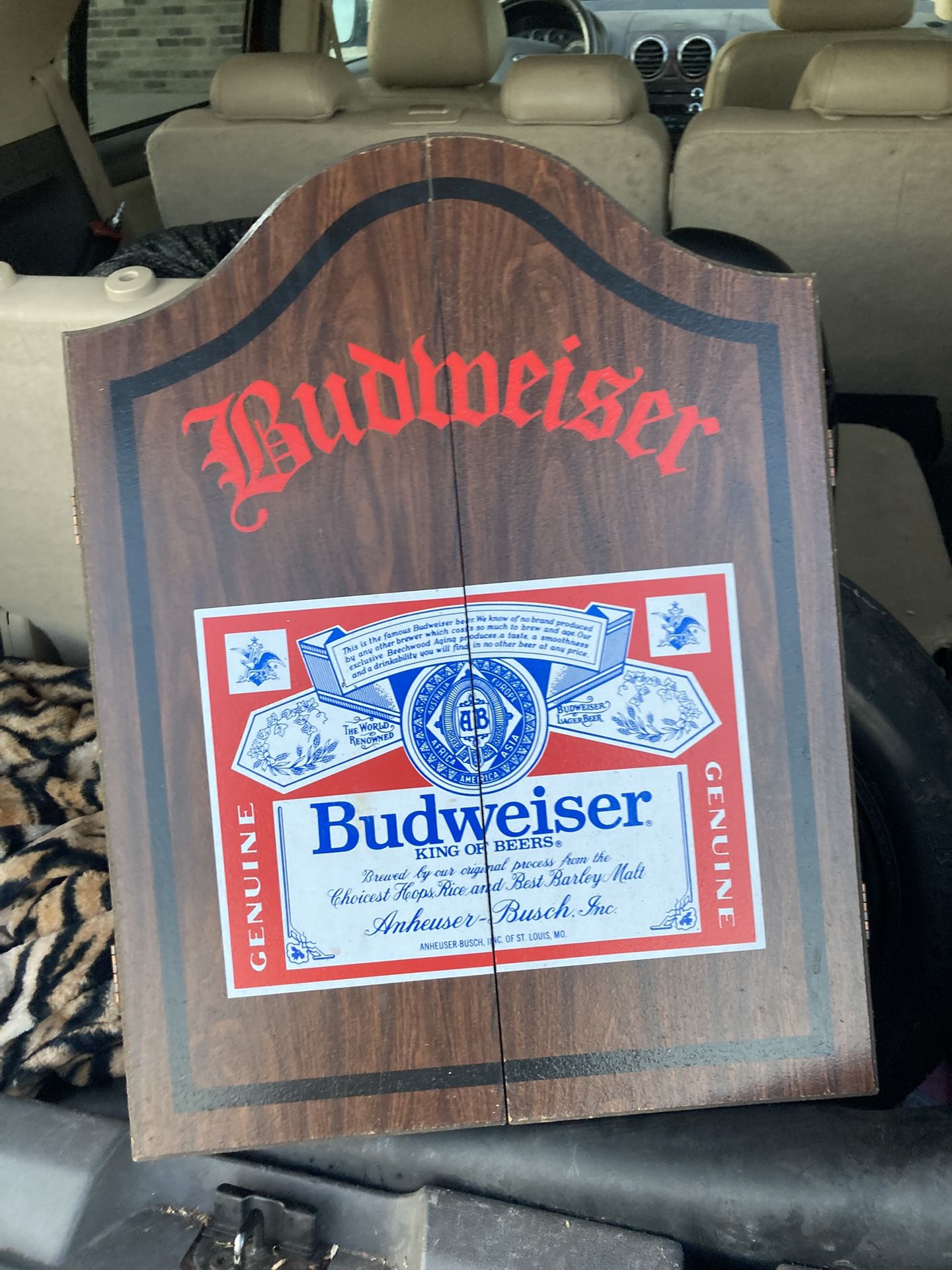 Budweiser Dart Board Case