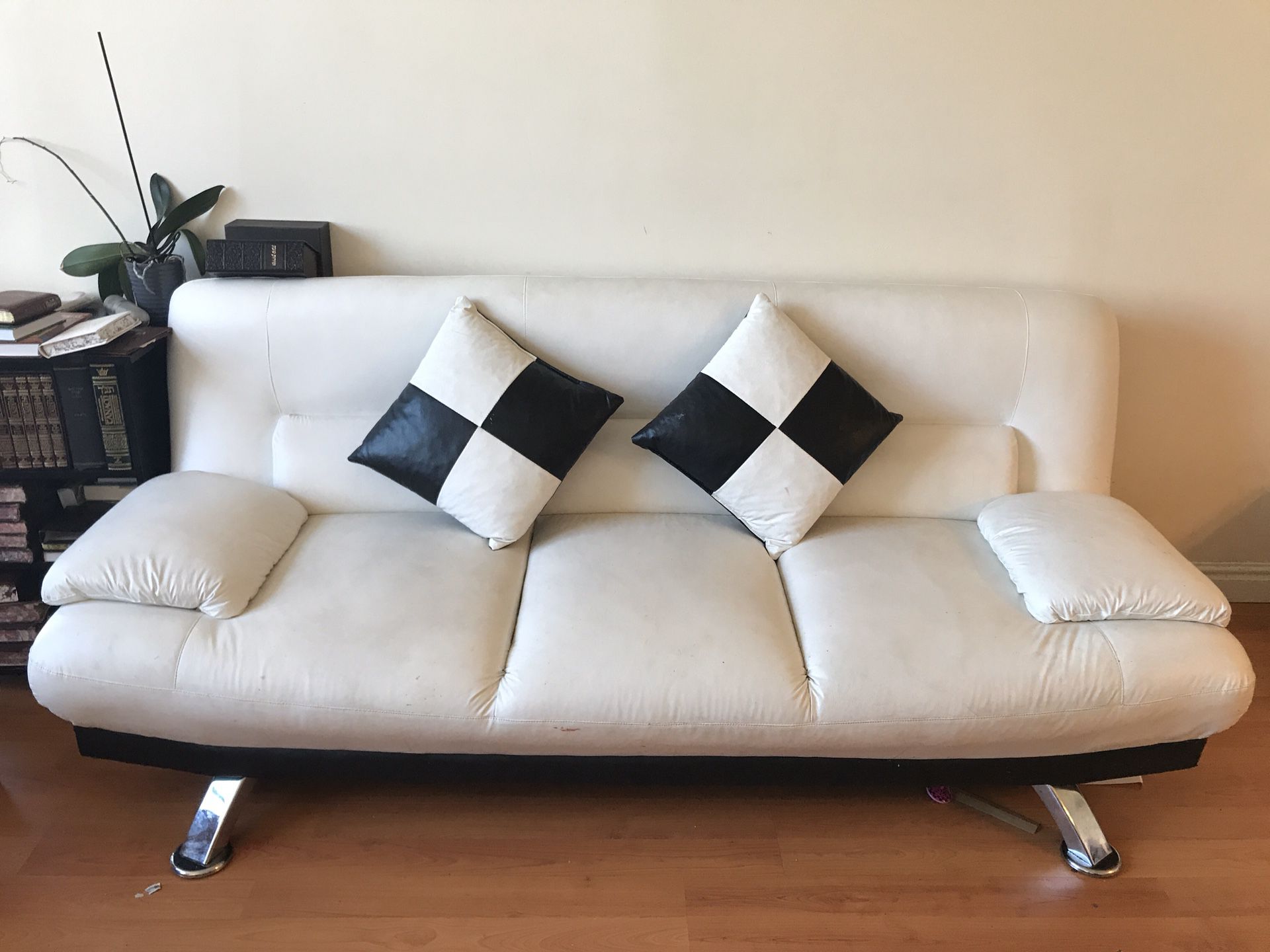 Leather couch white and black leather sofa living room