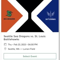 Seattle Sea Dragons vs St. Louis Battlehawks 