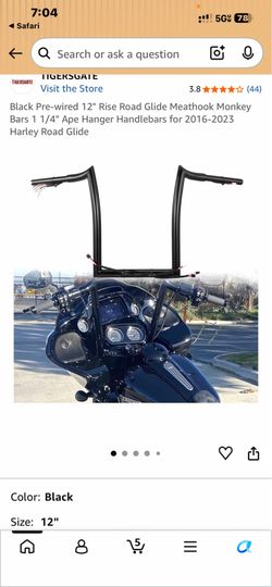 12 inch Apehangers (new)
