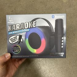 NWT Karaoke LED wireless speaker 