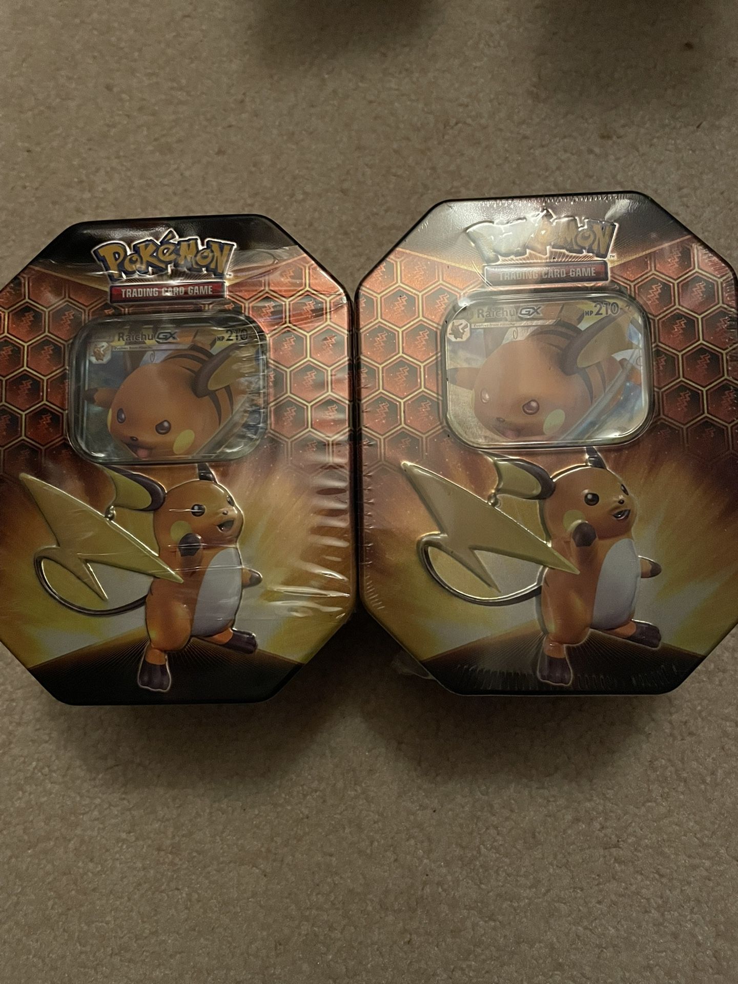 Pokemon Hidden Fates Tins Sealed Brand New Raichu