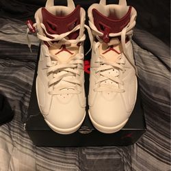 Jordan Retro 6 Off White/New Maroon