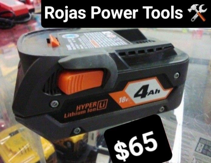 RIDGID 18V LITHIUM-ION 4.0AH BATTERY
