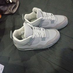 Air Jordan 4 All Grey Suede