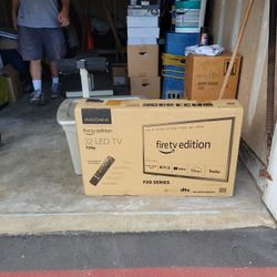 New In Box FIRE TV edition 32" LED TV With Remote