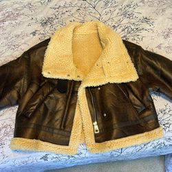 Shearling Leather Jacket (New With Tags Still On)