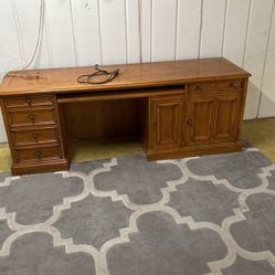 Solid Wood Computer And Office Desk