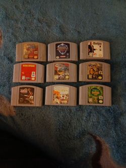 9 Nintendo 64 Game Tapes