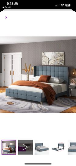 Upholstered Wingback Tuff Bed 