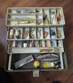 2 Tackle Boxes Loaded With Fishing Lures $100