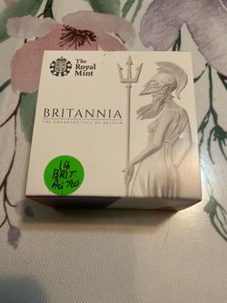 2014 £1 GOLD proof 1/20oz BRITANNIA coin