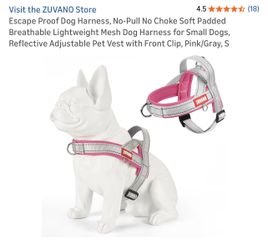 Pink Dog Harness Size: XL