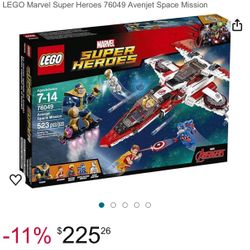 LEGO Marvel Super Heroes 76049 Avenjet Space Mission - Full Set in Sealed Bags (No Box)