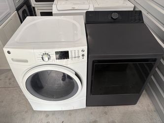 GE Front Load Washer and LG Dryer Set