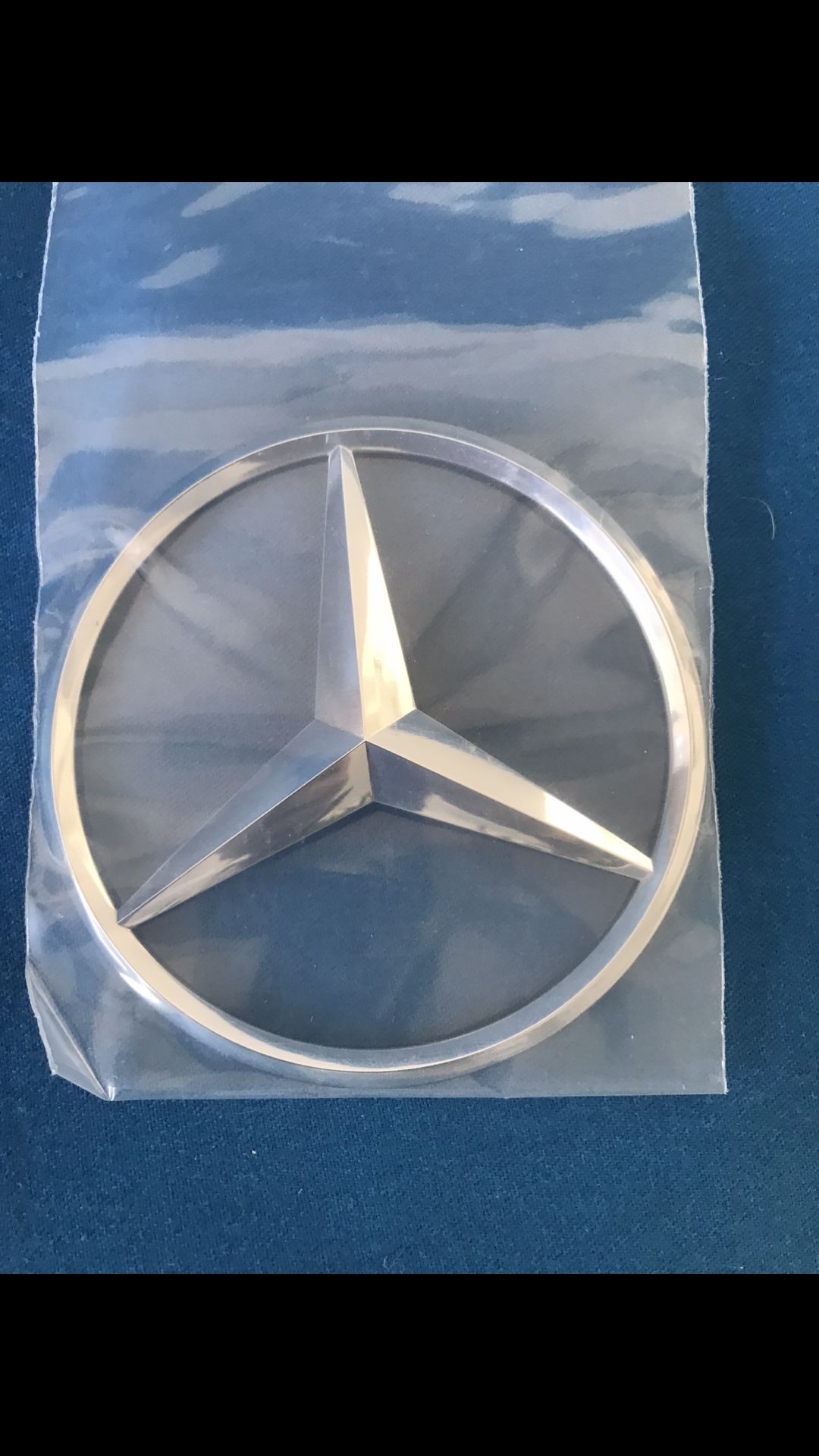 OEM Trunk Star Emblem Silver Rear Lid Logo Badge 2019 Mercedes C63 AMGe