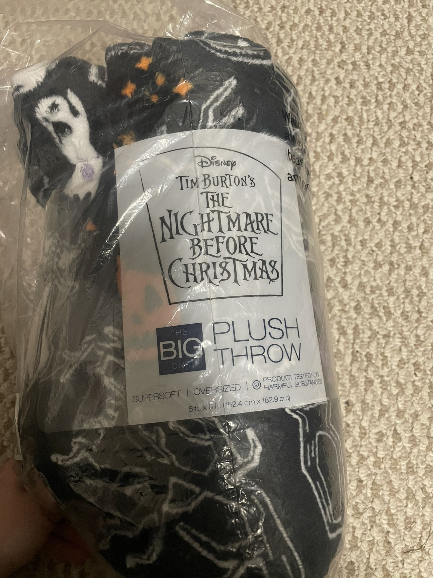 Nightmare Before Christmas Plush Throw