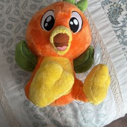 Orange Bird Plush With Orange