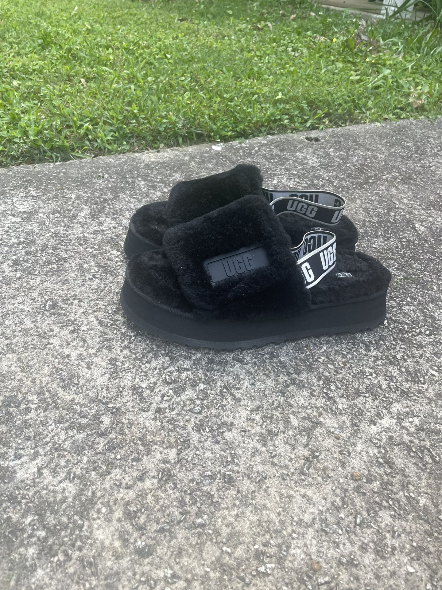 Fur UGG slides