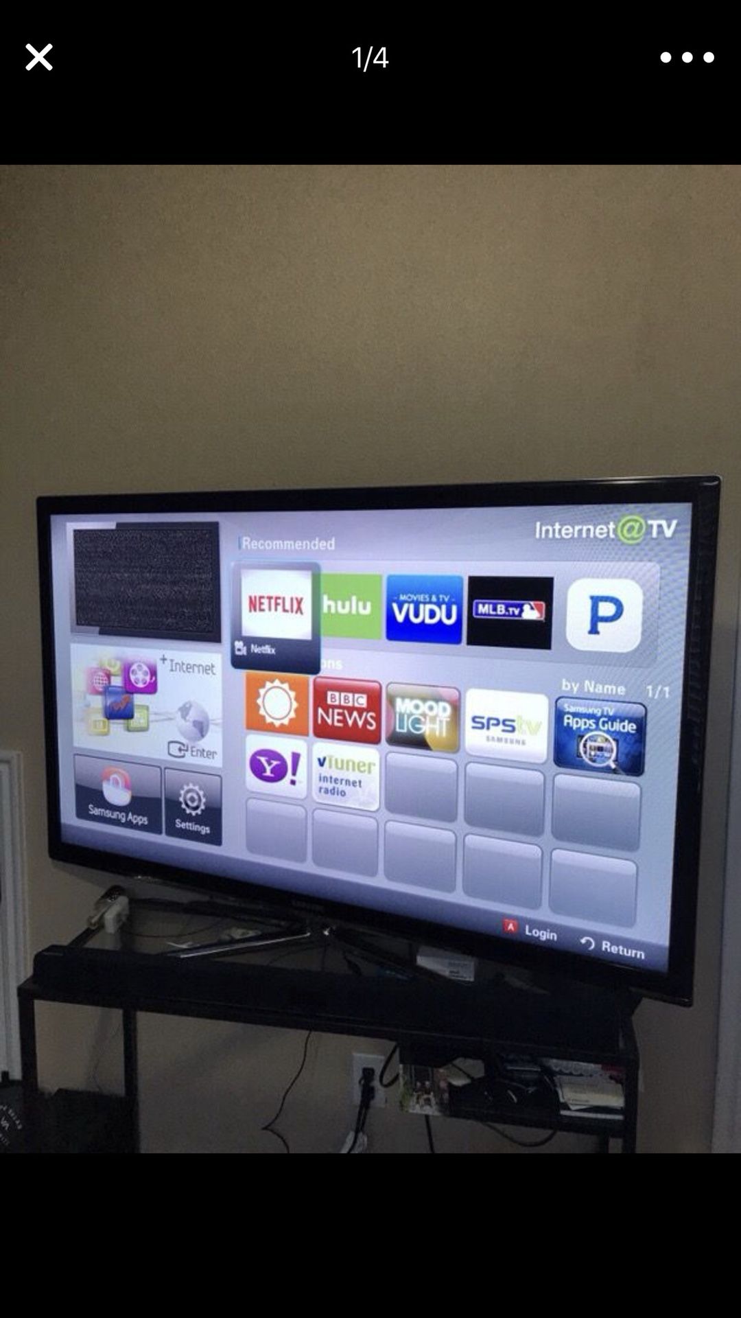 55 in Samsung 7 series 3D Smart TV