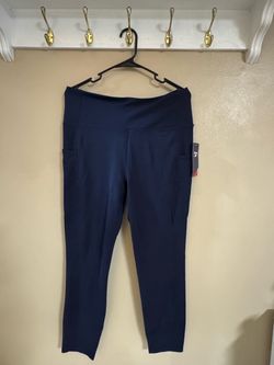 Navy Blue Leggings with Side Pockets