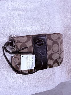 Coach Signature Wristlet