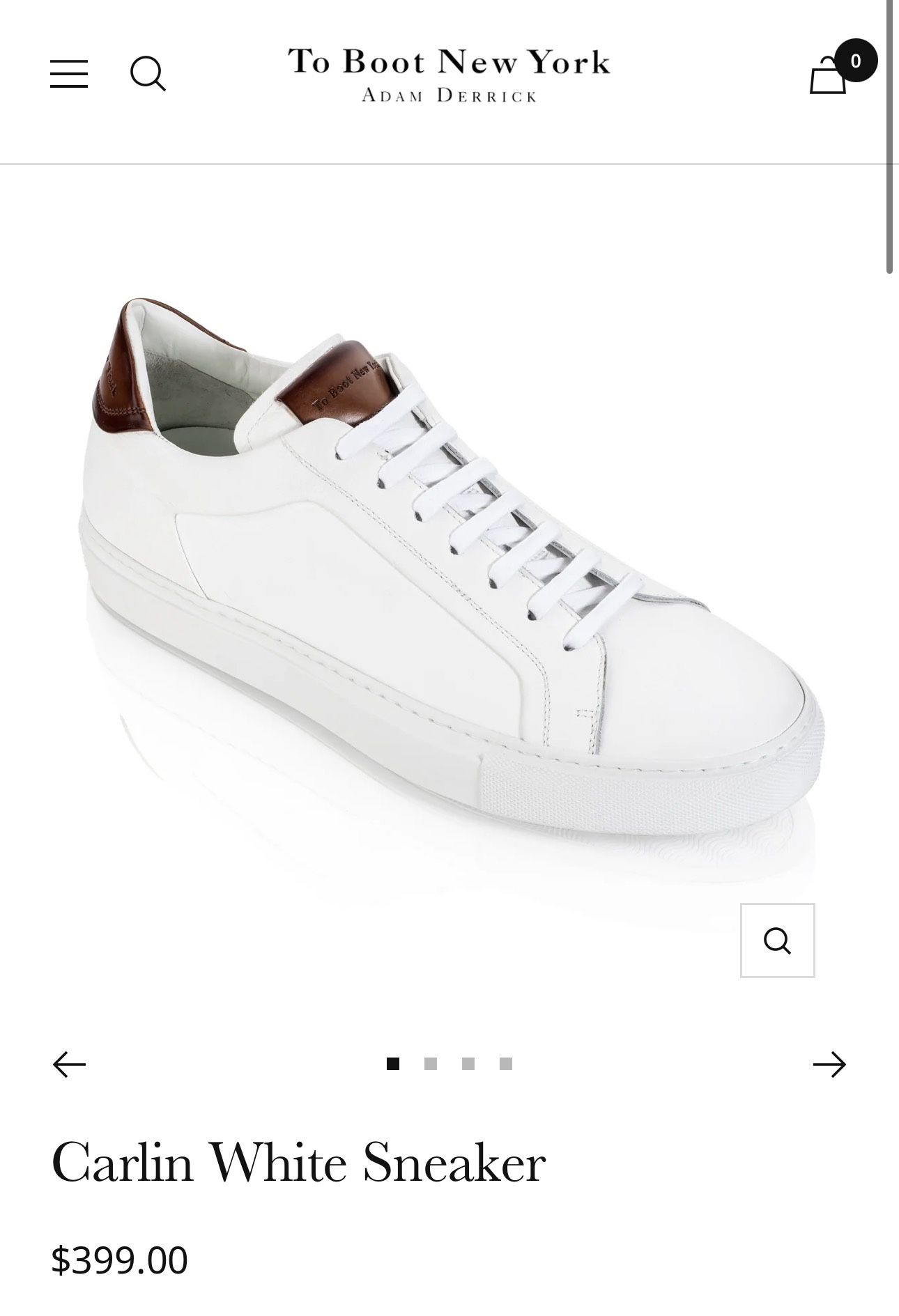 White Sneakers TO BOOT NEW YORK