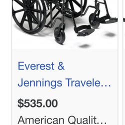 Everest & Jennings Traveler HD Heavy Duty Wheelchair