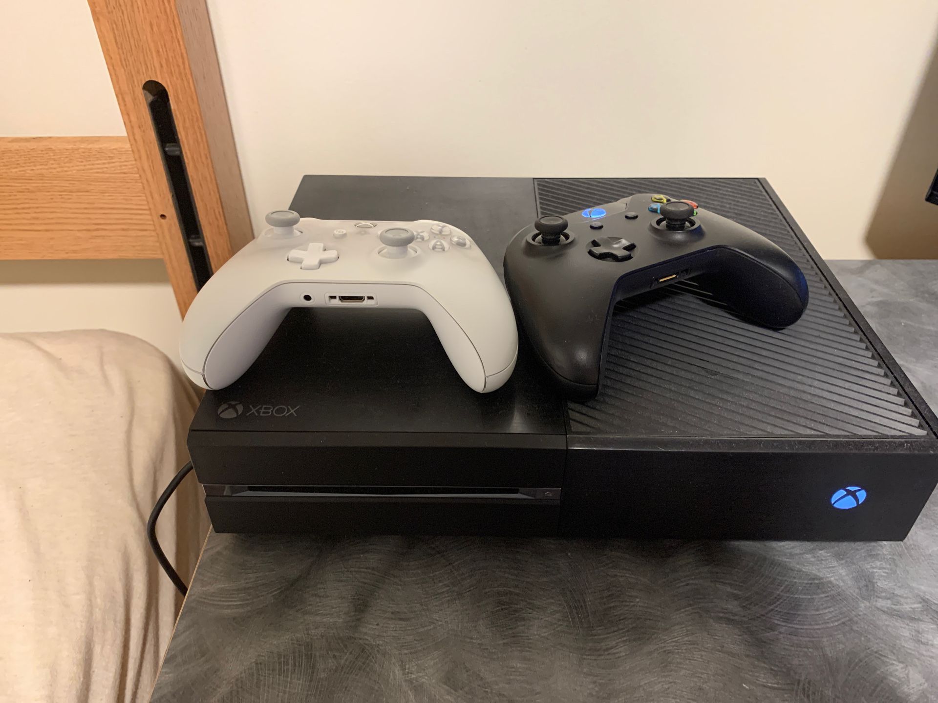 Xbox one + customized controller + controller