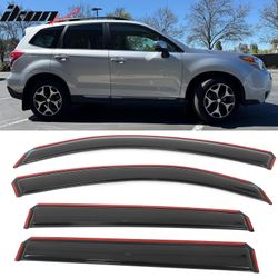 Fits 2014-2018 Subaru Forester Acrylic Window Visors In Channel Rain Sun Deflectors