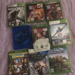 Xbox 360, Xbox One, and PS4 Games