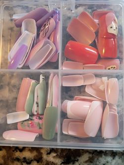 4 Sets Of Press On Nails $15