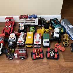 Toy Cars And Car Race Track