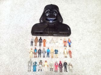 Star Wars Original 1977 to 1983 Figures Lot of 29 + Vader Case See Pics