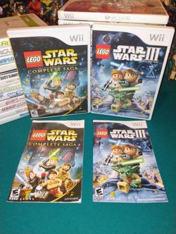 Star Wars 1 & Star Wars 3 ( 2007/2011 ) Wii Entertainment System 