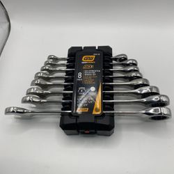 GearWrench 86795 SAE Flex Head 8 Piece Ratcheting Wrench Set