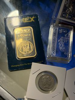 1980s era Coins gold bar