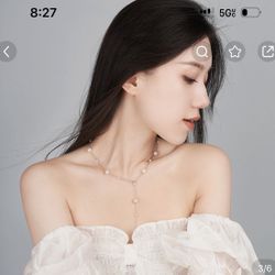 18K White Gold Necklace Three Ways To Wear 