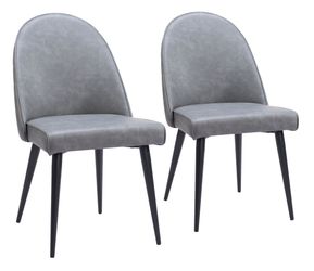 Silloth Gray Armless Dining Chair (Set of 2)