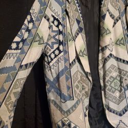 Blue Tribal Blazer 