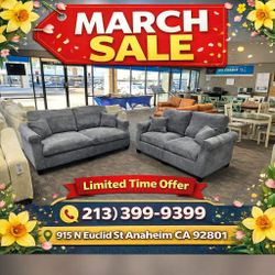 Corduroy 2 Piece Sofa And Loveseat Set 