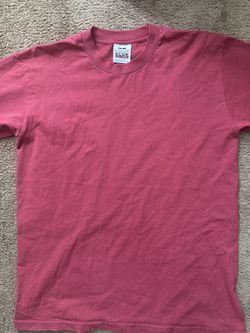 pro club red blank t shirt