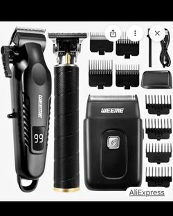 New in it’s box Professional Golden Hairdressing Kit for Men USB Rechargeable Cordless Hair Trimmer