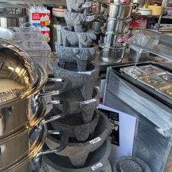 Molcajetes Nuevos De Piedra Negra Bolcanica