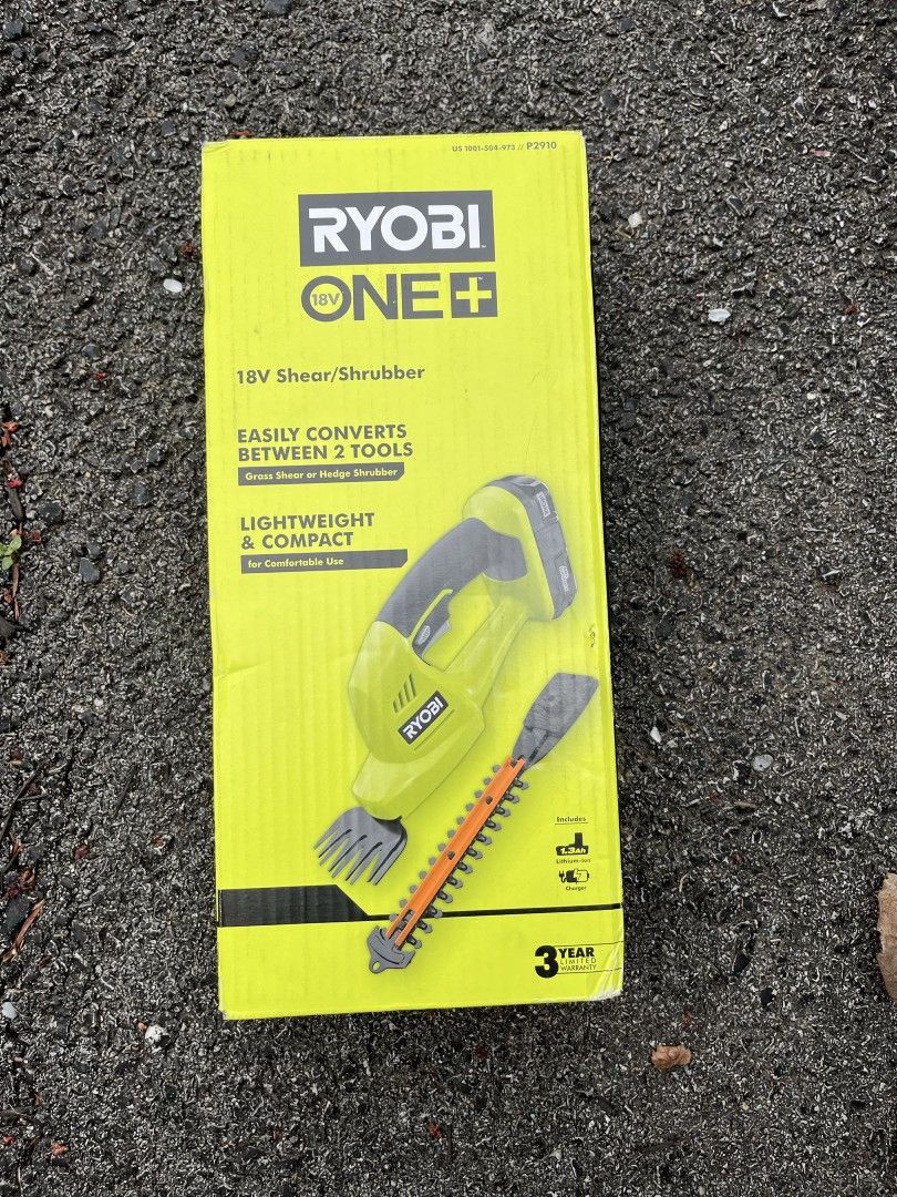New: Ryobi One+ Sheer-shrubber combo