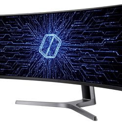 SAMSUNG 49” Odyssey CRG Series Dual QHD (5120x1440) Curved Gaming Monitor