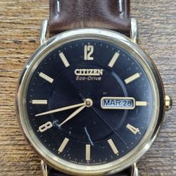 Citizen Eco-Drive Men's Watch  – Navy Dial, Day/Date