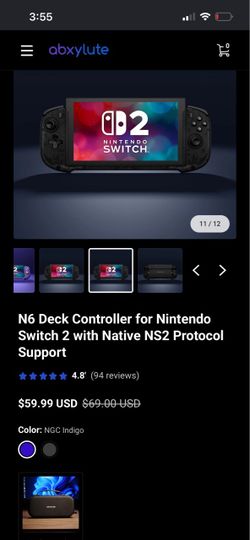 Abxylute N6 Deck Controller for Nintendo Switch 2